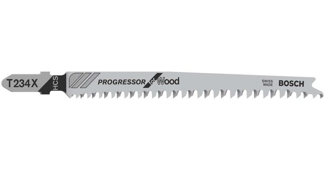 Bosch Professional 25 x Stichsägeblatt T 234 X (für weiches Holz, gerader Schnitt, Zubehör Stichsäge