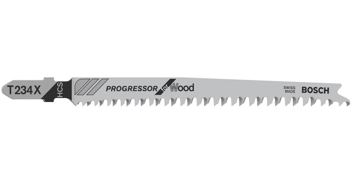 Bosch Professional 25 x Stichsägeblatt T 234 X (für weiches Holz, gerader Schnitt, Zubehör Stichsäge