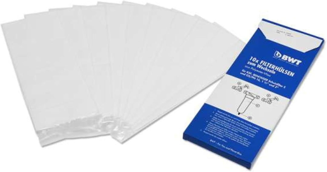 BWT 10999 Filterhülsen zum Wechseln aus Polyester-Vlies DN 20-32 in Wechselbox 10 STK, weiss, Stück