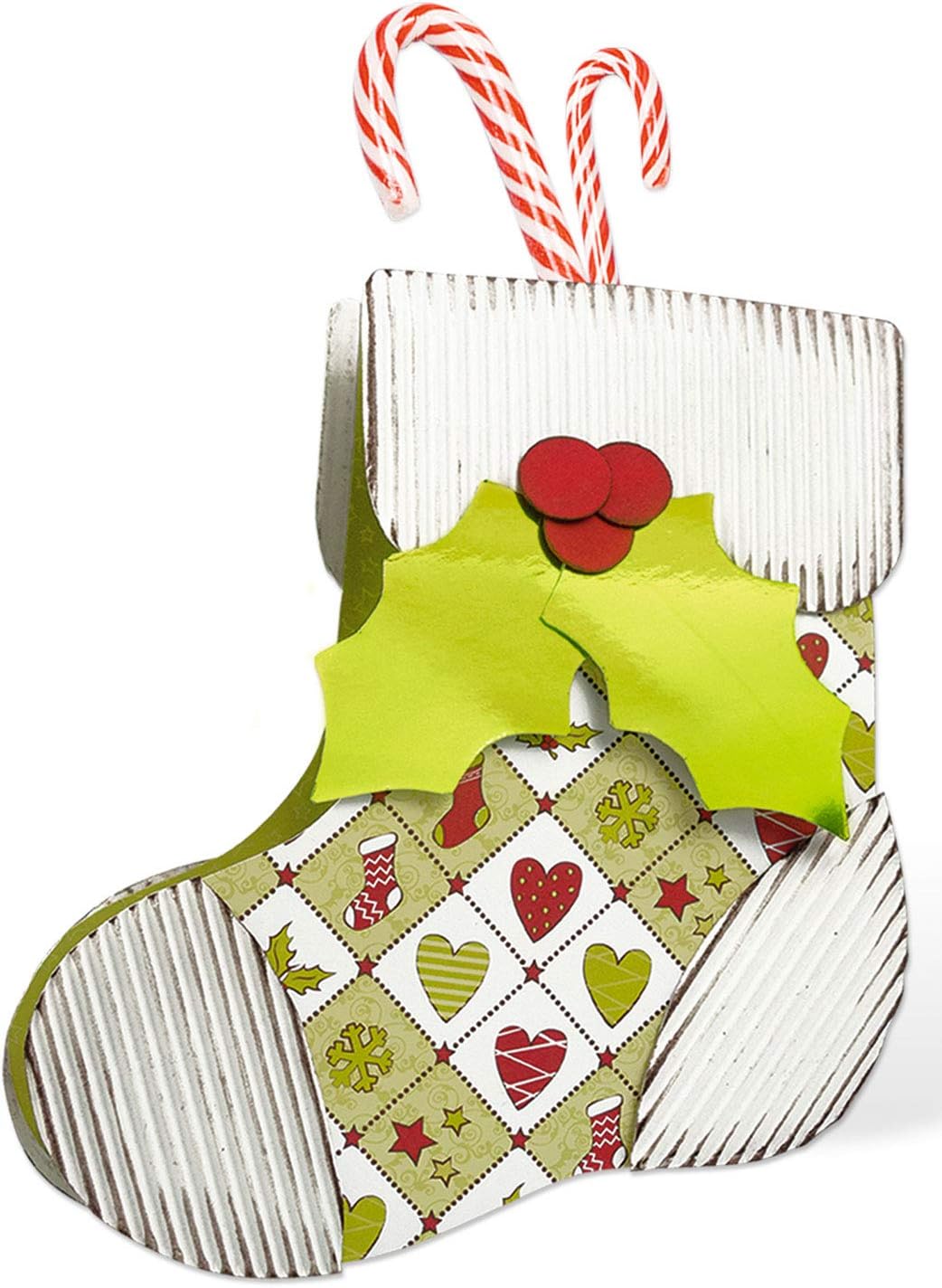 Ursus 7940099 - Bastelset Weihnachten, 26 Blatt in verschiedenen Materialien, Farben und Mustern, ca