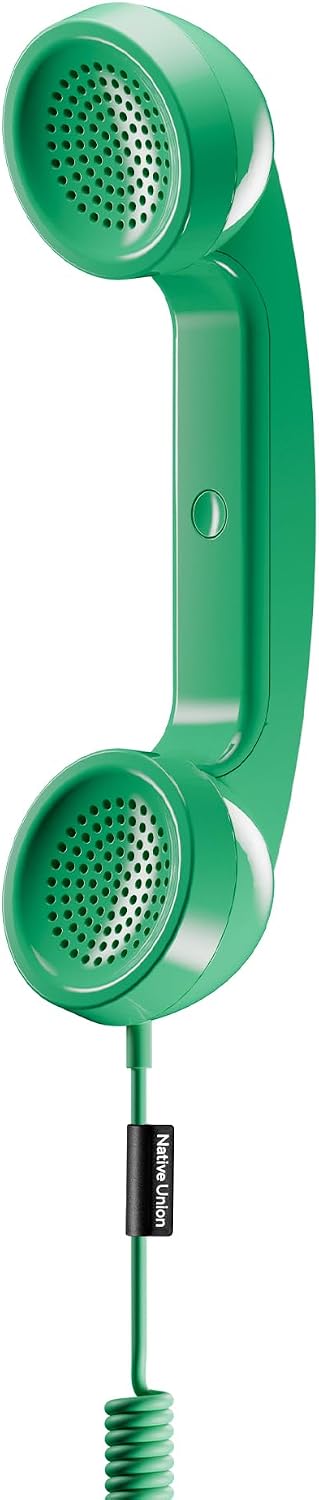 Native Union Pop Phone – Retro-Telefonhörer mit Mikrofon &amp; Lautsprecher, USB-C für iPhone, iPad, Lap