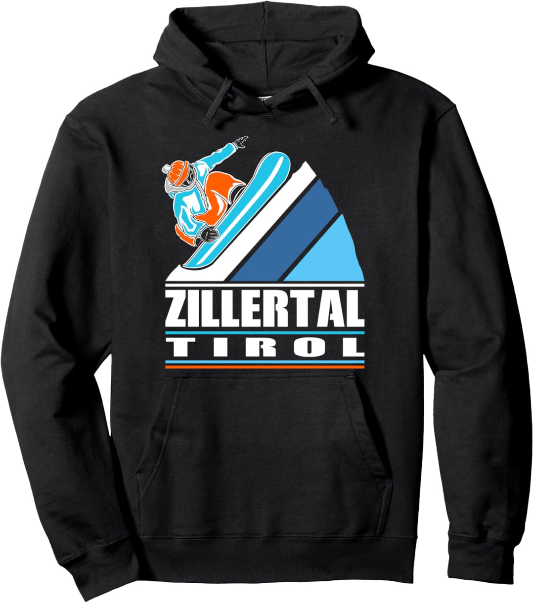 Zillertal Tirol - Apres Ski Snowboarden Snowboard Pullover Hoodie
