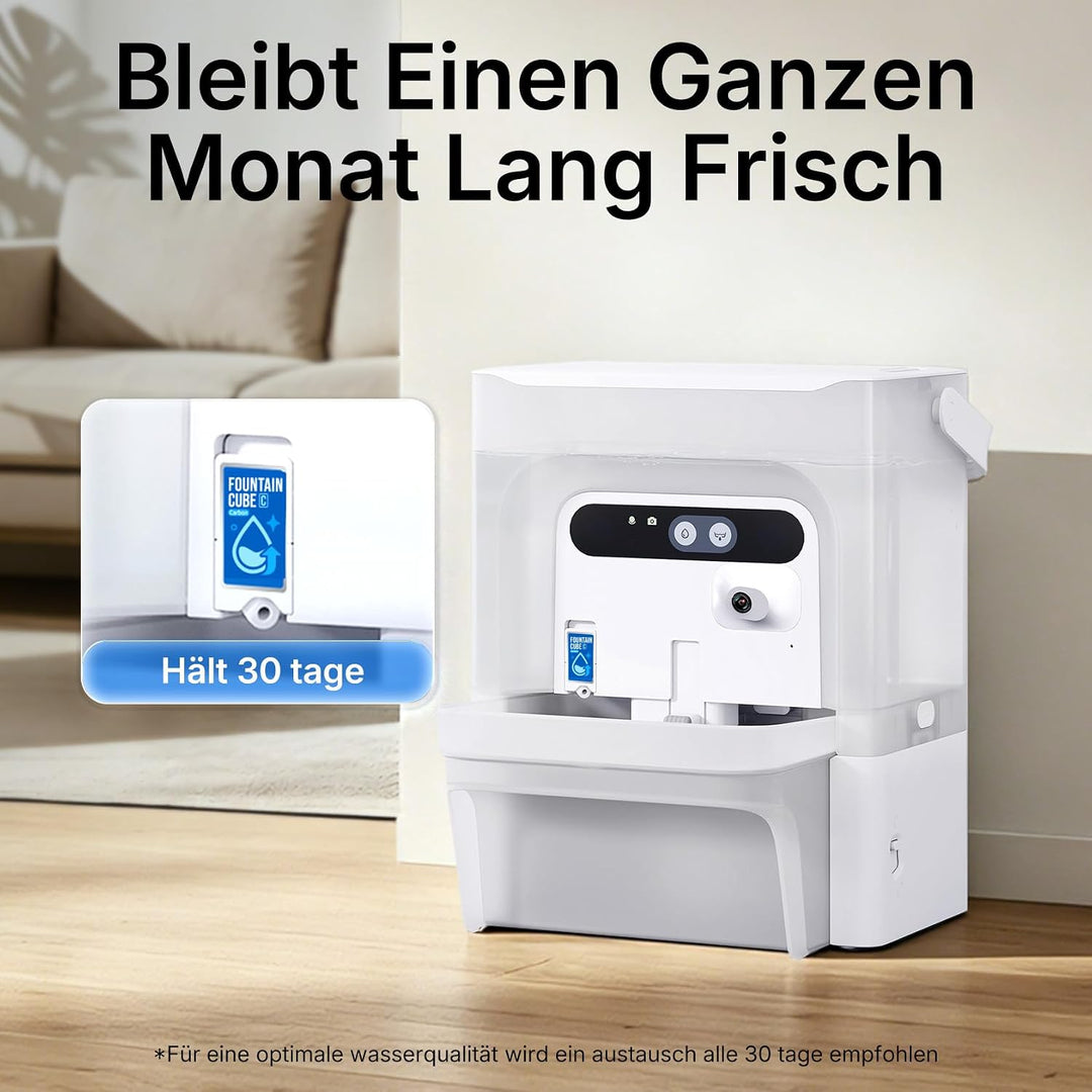 PETKIT Fountain Cube C Ersatzfilter für Eversweet Ultra Katzenbrunnen | Smart Wasserfilter mit App-E