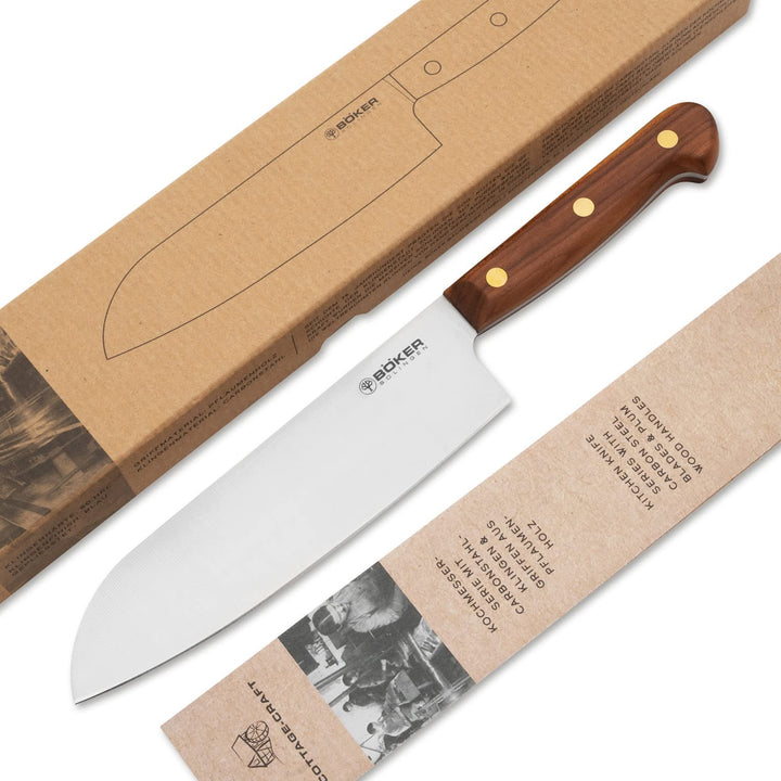 BÖKER SOLINGEN® Cottage-Craft - handgefertigtes Santoku-Messer - Küchenmesser aus Solinger Manufaktu