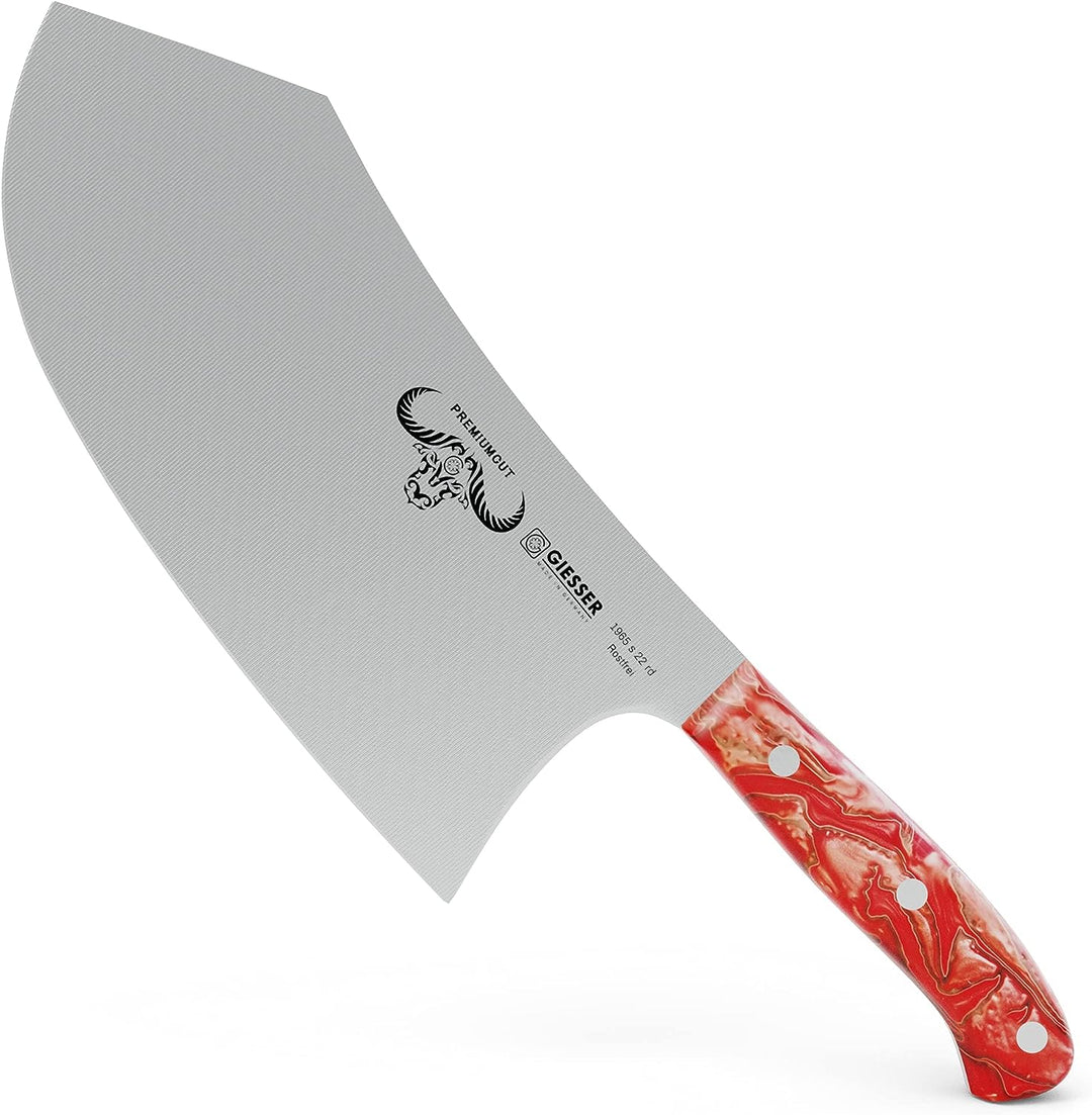 GIESSER seit 1776 - Made in Germany - Premium Hackbeil 22 cm Red Diamond, PremiumCut Butcher No 1, C