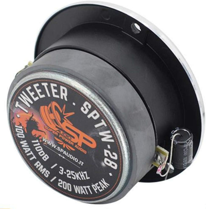 SP 2 Tweeter Audio SPTW28 Ultra Slim 100 watt rms und 200 watt max mit 9,40 cm Durchmesser und 107 d
