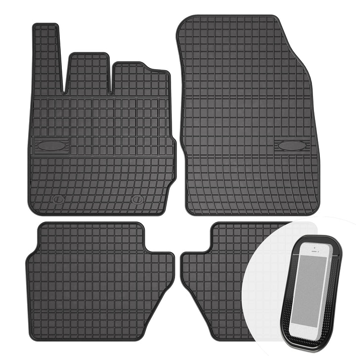 Gummimatten Auto Fussmatten Gummi Automatten Passgenau 4-teilig Set - passend für Ford Fiesta Mk6 20