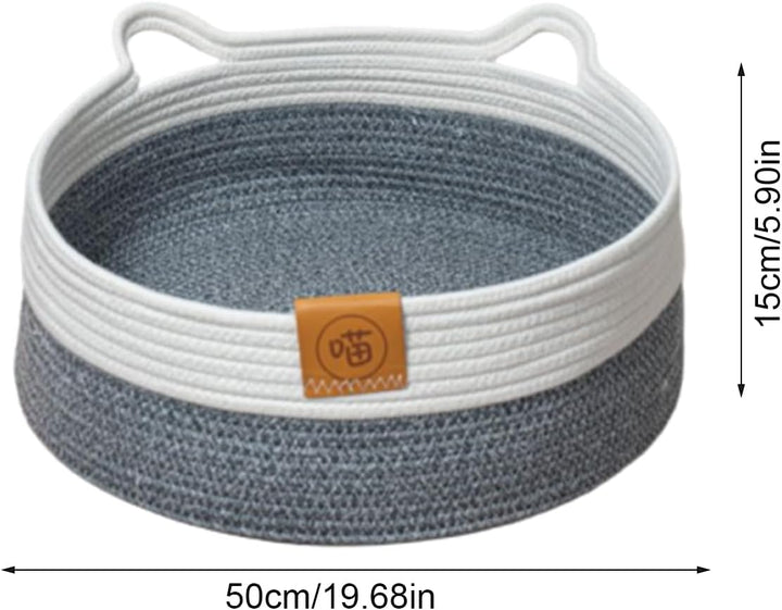 Bett Für Katzen,Waschbares Nest Mit Matte - Schlafbett Und Runder Katzenkorb,für Indoor e Alle Jahre