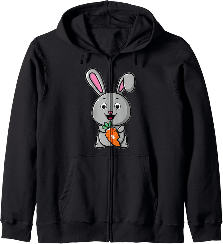 Lustig Oster Hase Kinder Osterhase Jungen Mädchen Ostern Kapuzenjacke
