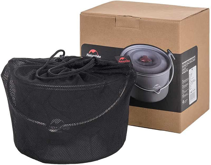 Naturehike Camping Suppentopf Kochgeschirr mit Deckel Gross Outdoor Tragbares Hängetopf Kochset für