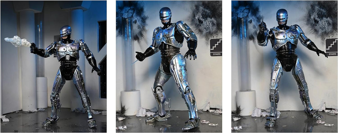 Neca Ultimate Robocop-Figur mit Stuhl, 20 cm 203605 Schwarz