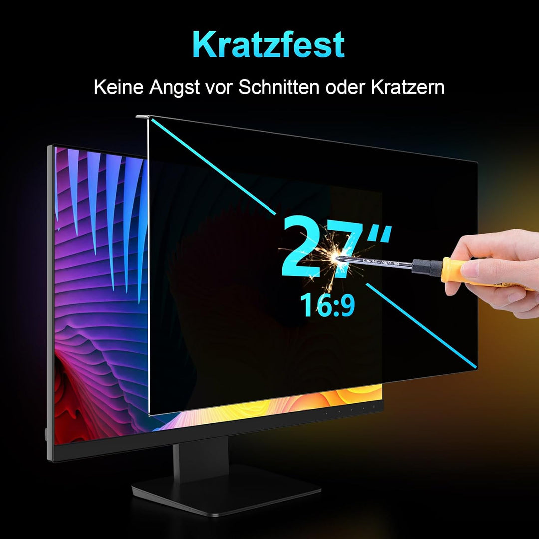 27 Zoll Monitor Blickschutzfilter für Computer 16:9 Seitenverhältnis 27 Zoll-16:9 Seitenverhältnis,