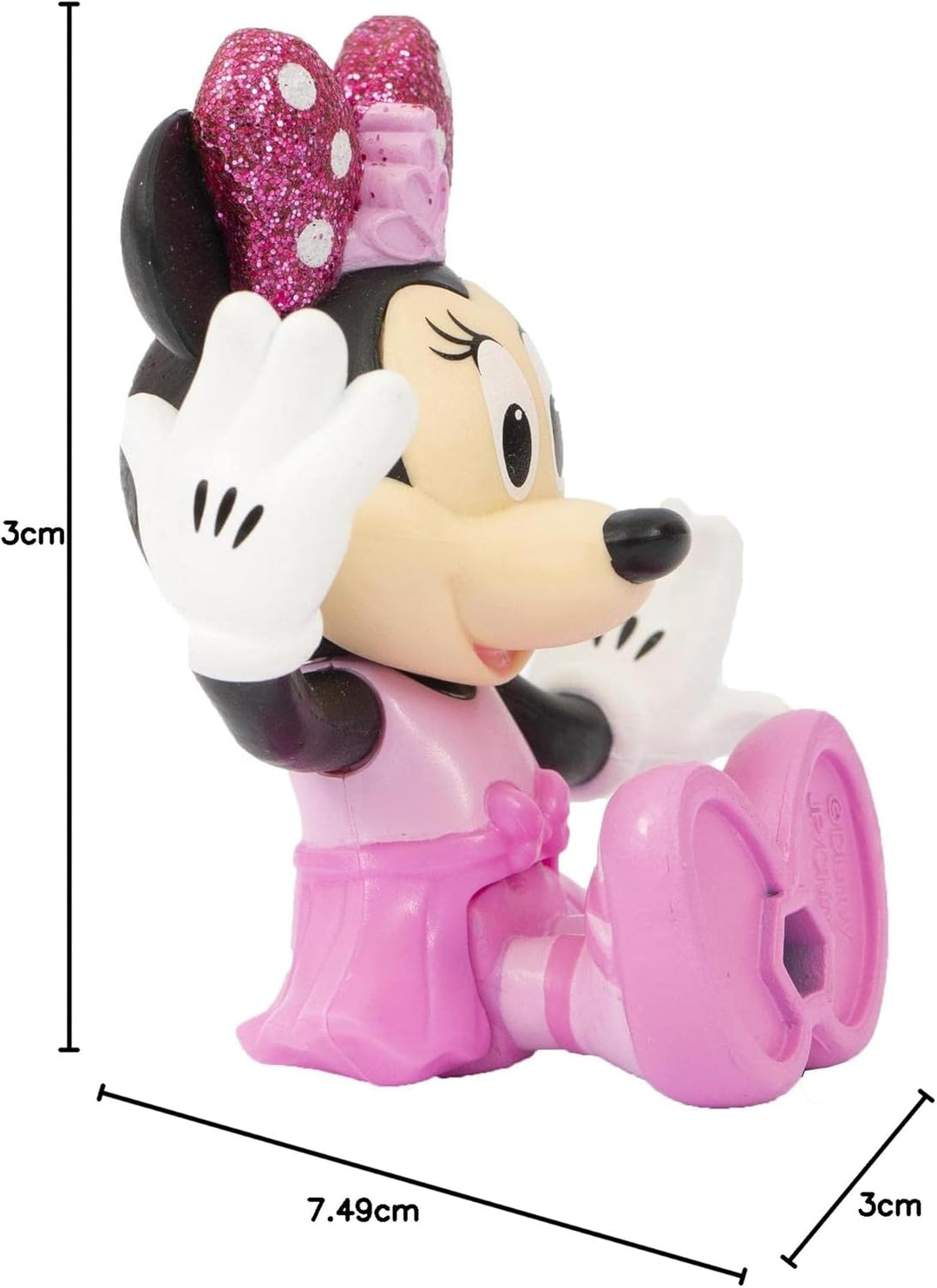 Disney Minnie MCN172, 2 bewegliche Figuren, 7,5 cm, mit Zubehör, Thema Ballerina, Spielzeug für Kind