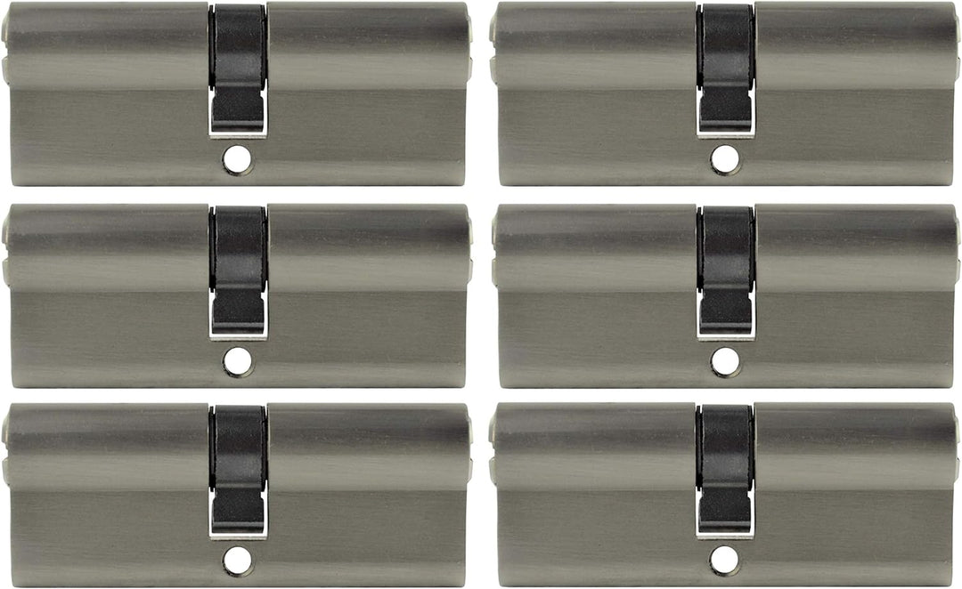 6x Profilzylinder gleichschliessend 80 mm 40x40mm inkl. 15 Schlüssel