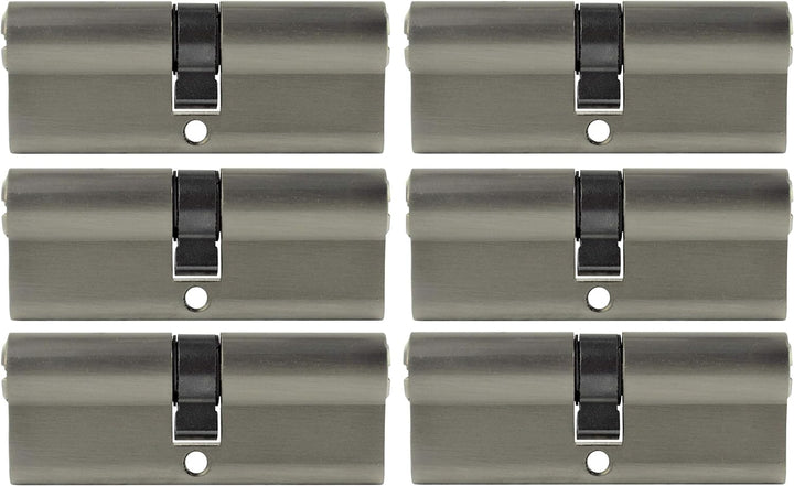 6x Profilzylinder gleichschliessend 80 mm 40x40mm inkl. 15 Schlüssel