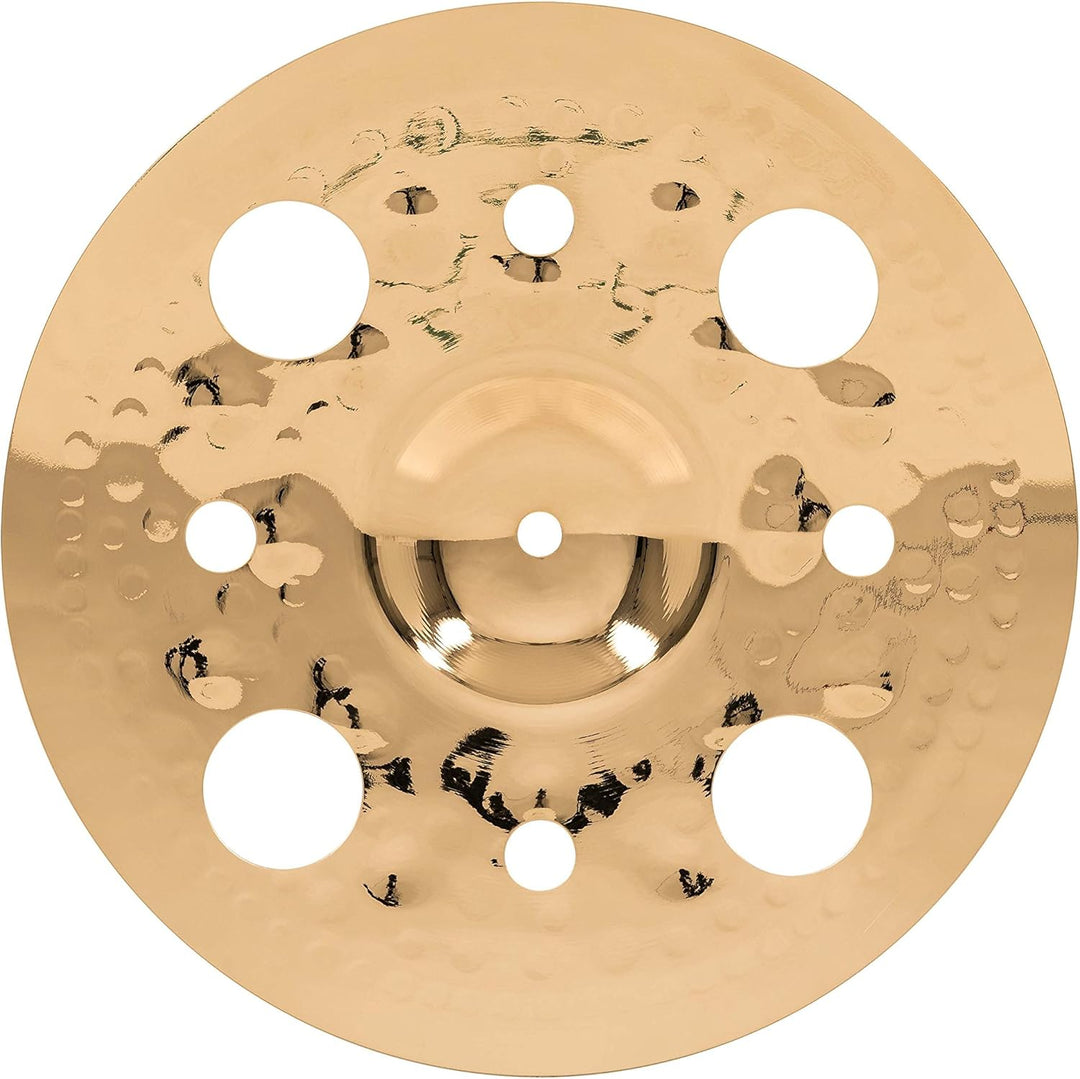 Meinl Cymbals Classics Custom Brilliant Trash Stack 12 Zoll (Video) Schlagzeug Becken mit Löchern –