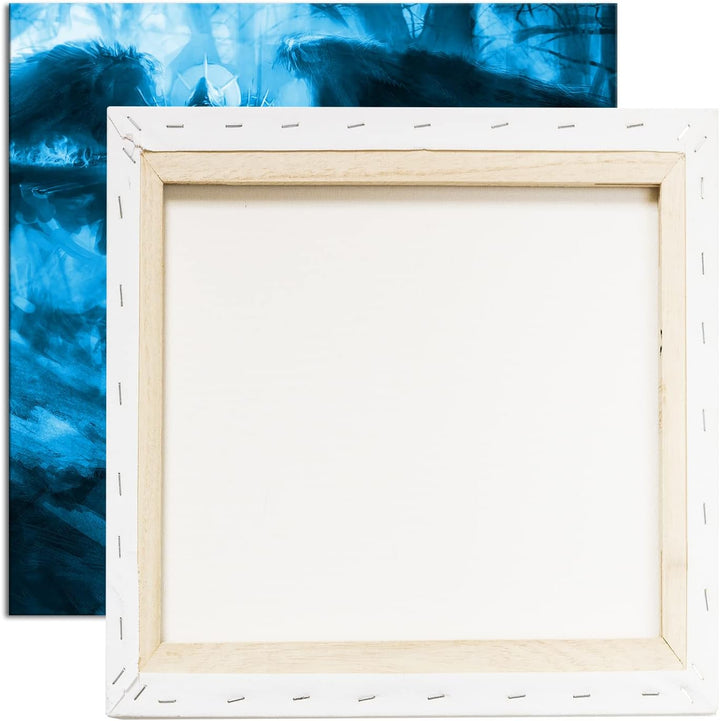 Engel des Todes im Kampf Format: 60x60 Effekt: Zeichnung als Leinwandbild, Motiv auf Echtholzrahmen,