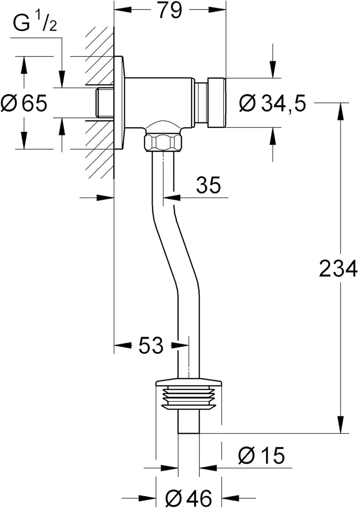 Rondo Urinal-Druckspüler