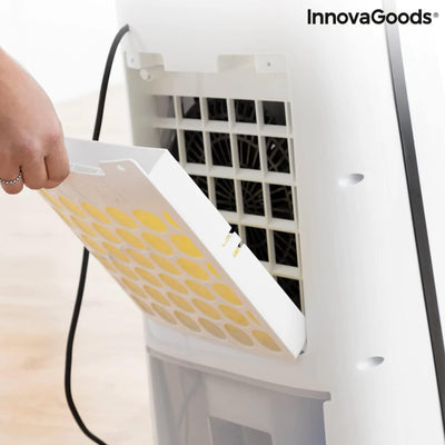 InnovaGoods - 4-in-1 Luftkühler mit Ionisator, LED-Licht in 6 Farben, 360° Luftauslass, Leise Betrie