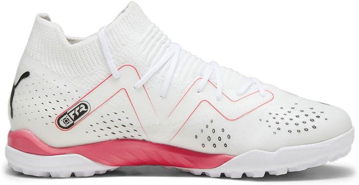 PUMA Unisex Kinder Future Match Tt + Mid Jr Fussballschuh 35 EU Puma White Puma Schwarze Feuer Orchi