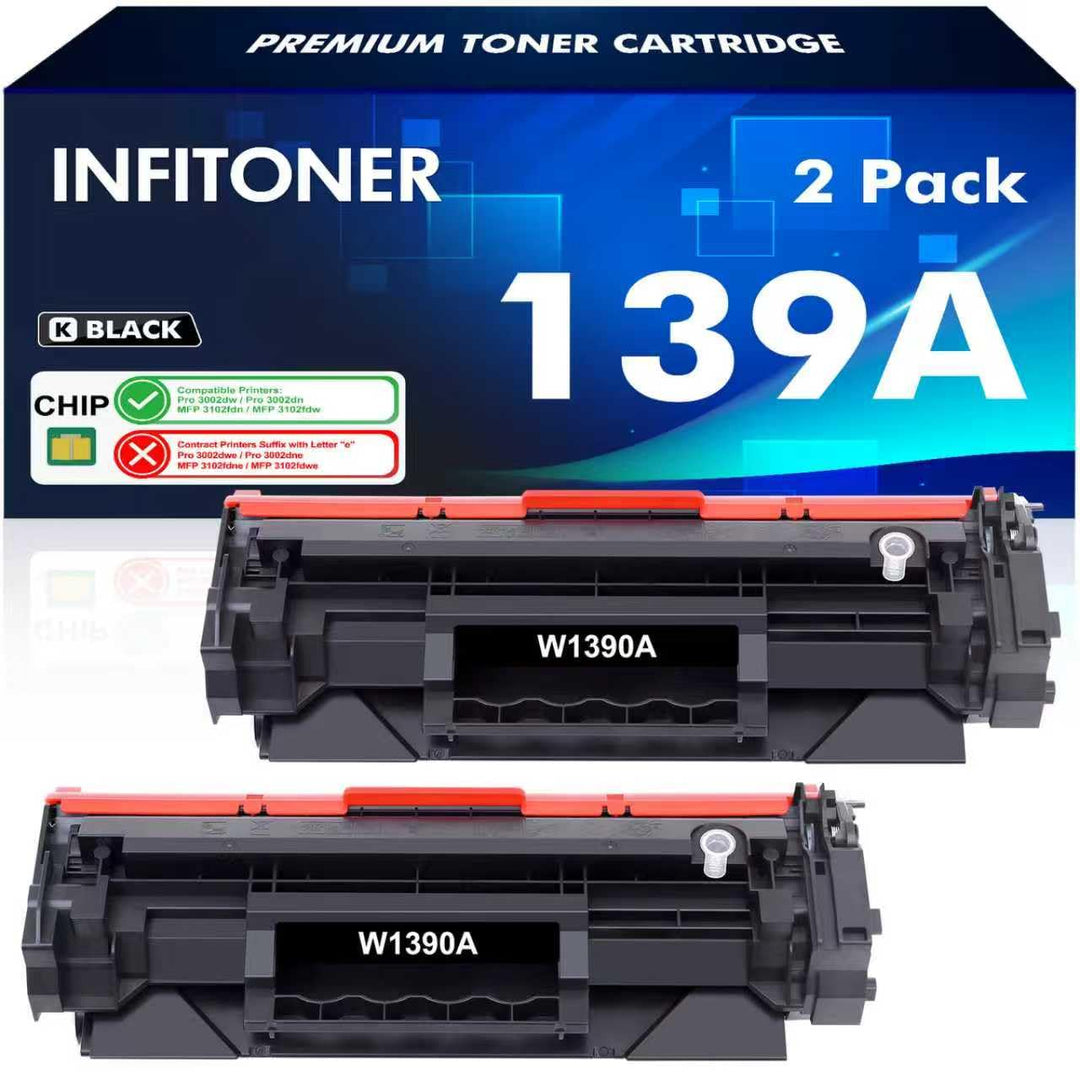 2er-Pack Mit Chip 139A W1390A Toner Kompatibel für HP 139A 139X W1390A W1390X LaserJet Pro 3002dw 30