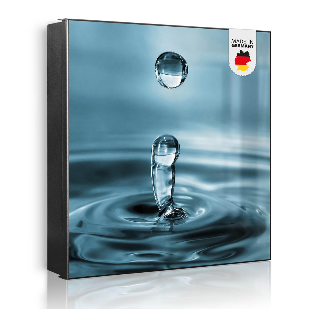 banjado Grosser Schlüsselkasten Metall - Schlüsselbox 30x30cm mit 32 Haken - Schlüsselkasten modern