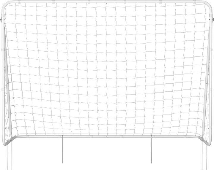 SONGMICS Fussballtor, Fussballnetz, schnelle Montage, für Garten, Hof, Park, Strand, Eisenrohre, PE-