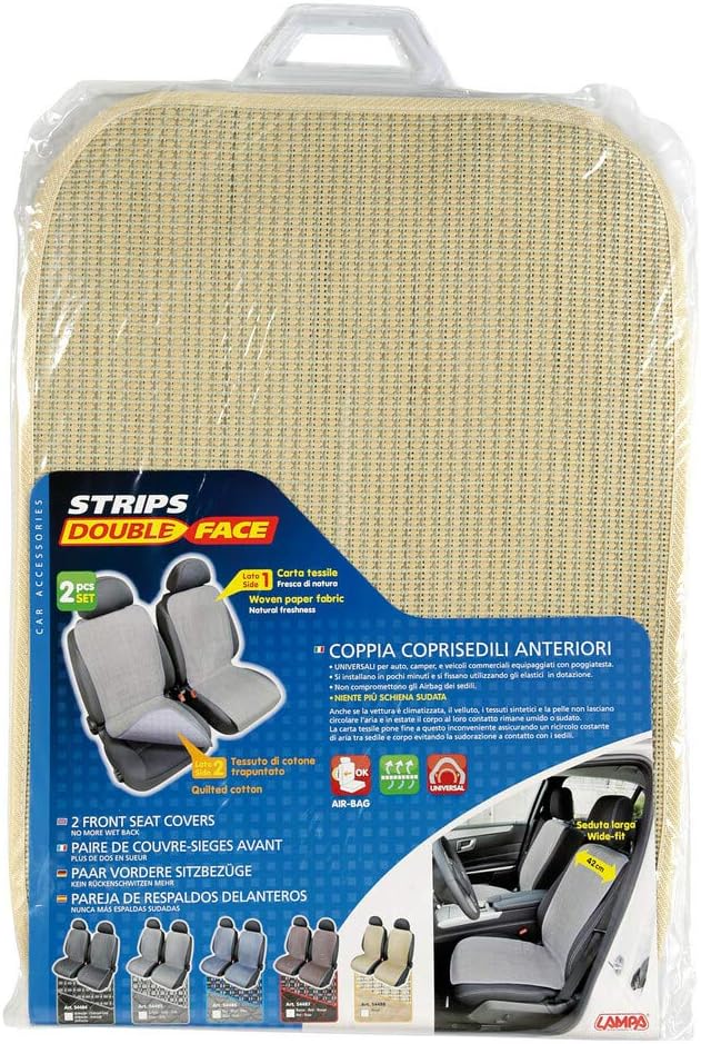 LAMPA Fresh-Strip Double-Face 54488 Universal-Sitzbezüge vorne, 1 Paar