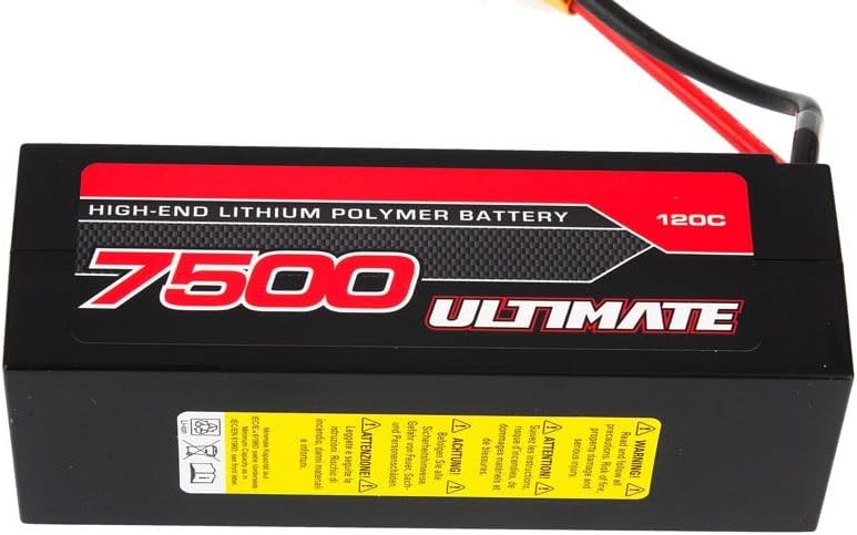 Ultimate RC LiPo Akku 15.2V 4S 7500mAh 120C XT90 Stecker Stick LW Pack Hardcase Graphene …