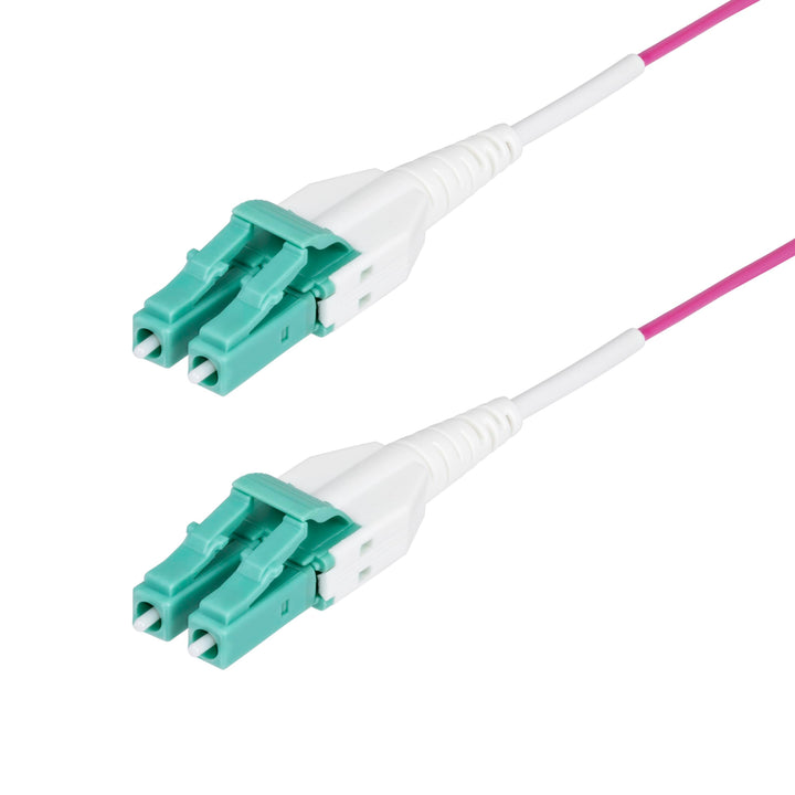 StarTech.com 50m LC-LC(UPC) OM4 Multimode Glasfaserkabel, Erika Violett, 50/125, 40G/100G, Uniboot L