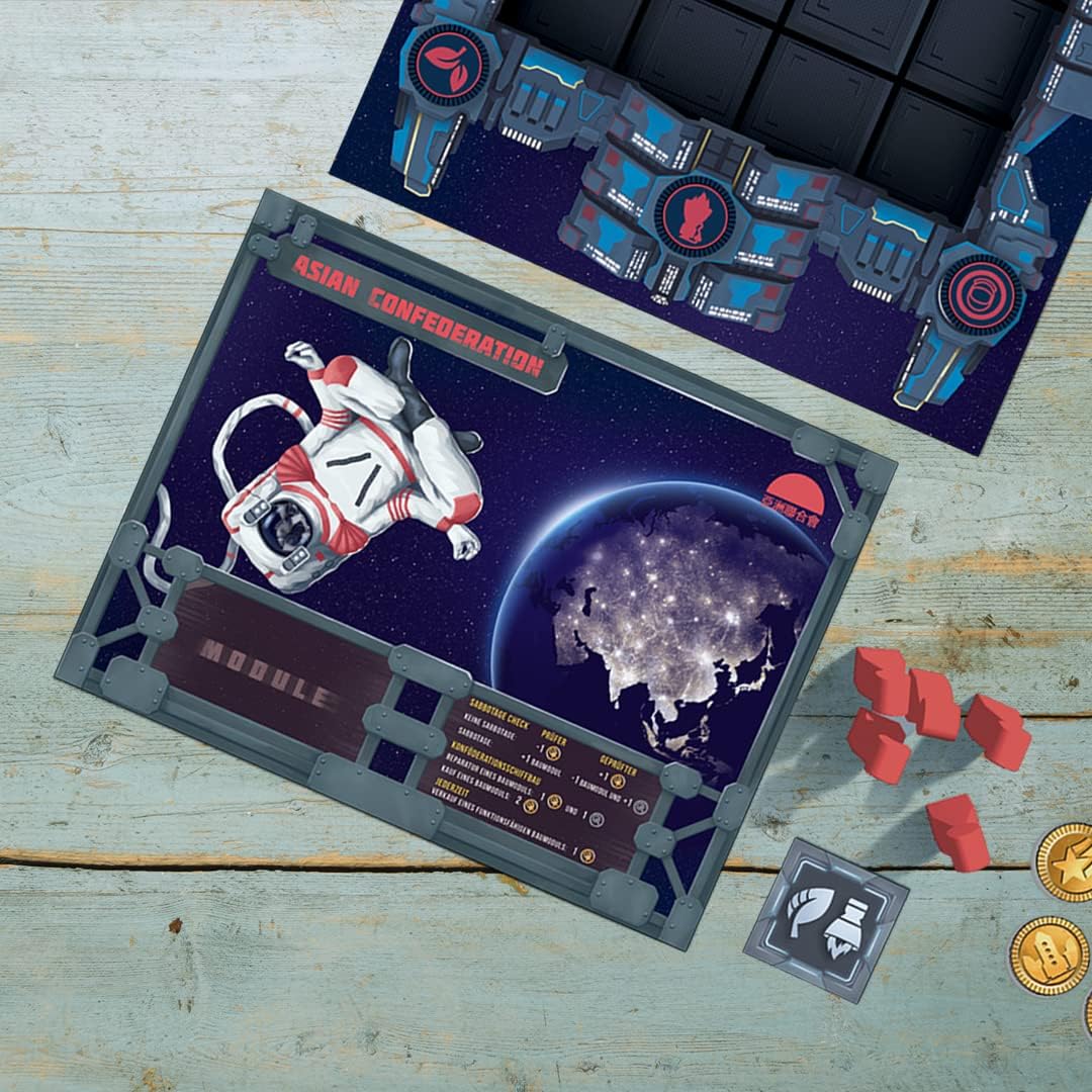 iDventure Escaping Earth Semi-kooperatives Strategiespiel mit Bluff Elementen | 2-4 Spieler | Ab 10+