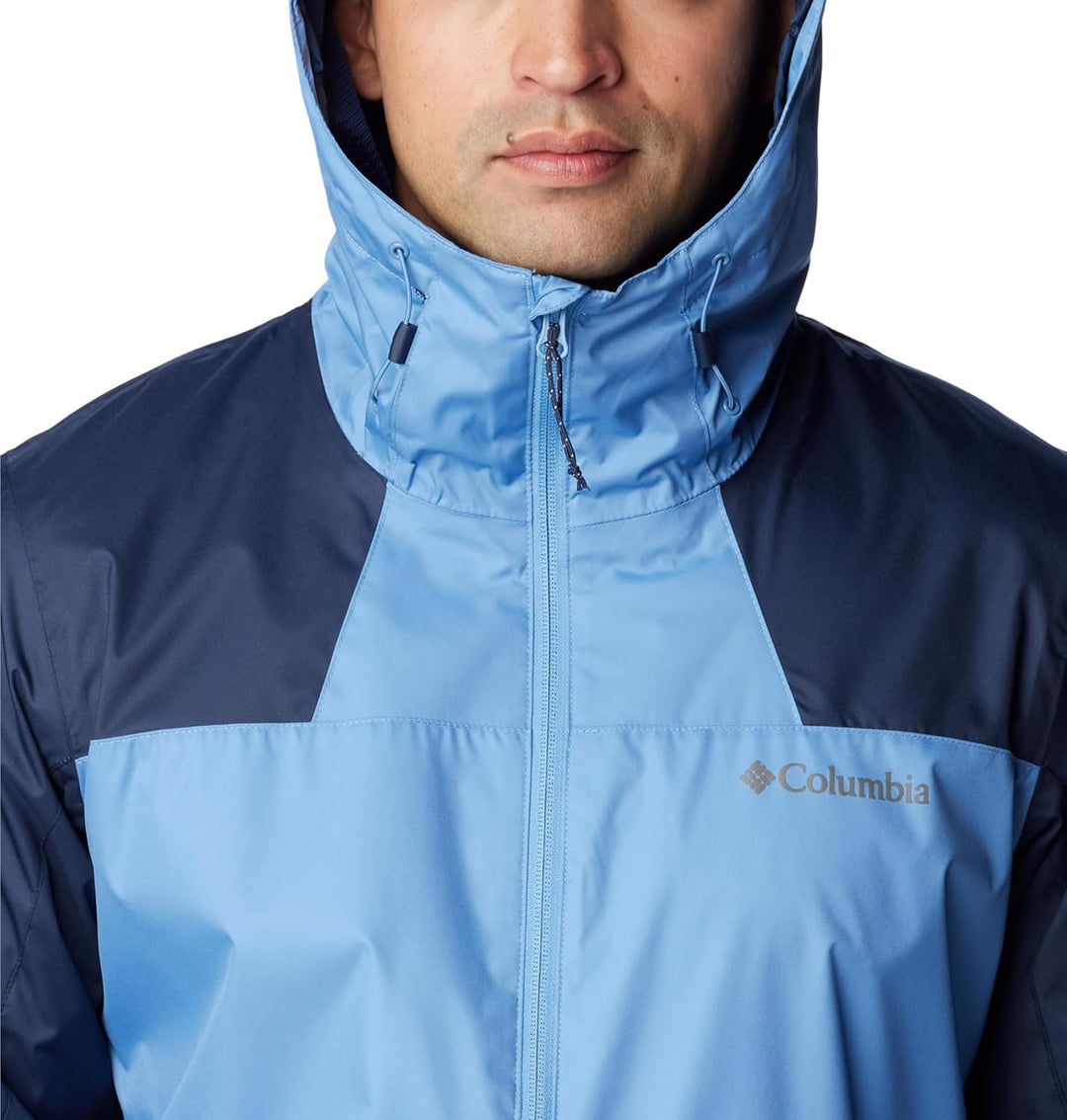 Columbia Inner Limits III Jacket, Wasserdichte Regenjacke für Herren L Skyler/Collegiate Navy, L Sky
