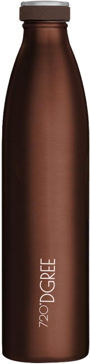 720°DGREE Edelstahl Trinkflasche “milkyBottle” - 1L - BPA-Frei, Auslaufsicher, Kohlensäure geeignet