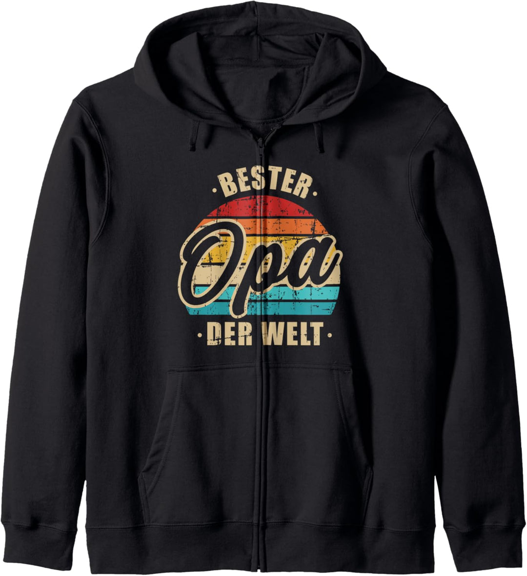 Bester Opa der Welt vintage retro Kapuzenjacke