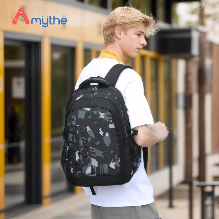 Amythe Rucksack Teenager Schulrucksack - Lässiger Daypack Herren, Schultasche für Jungen der 4.- 9.