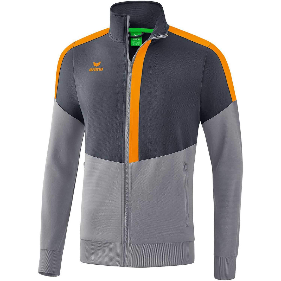 Erima Kinder Trainingsjacke Squad Worker 164 slate grey/monument grey/new orange, 164 slate grey/mon