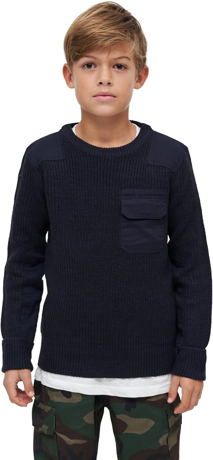 Brandit Kids BW Pullover, Grössen 122 bis 176 122-128 Navy, 122-128 Navy