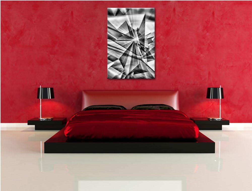 Pixxprint Monocrome, Abstrakt grünes EIS, Format: 100x70 auf Leinwand, 100x70