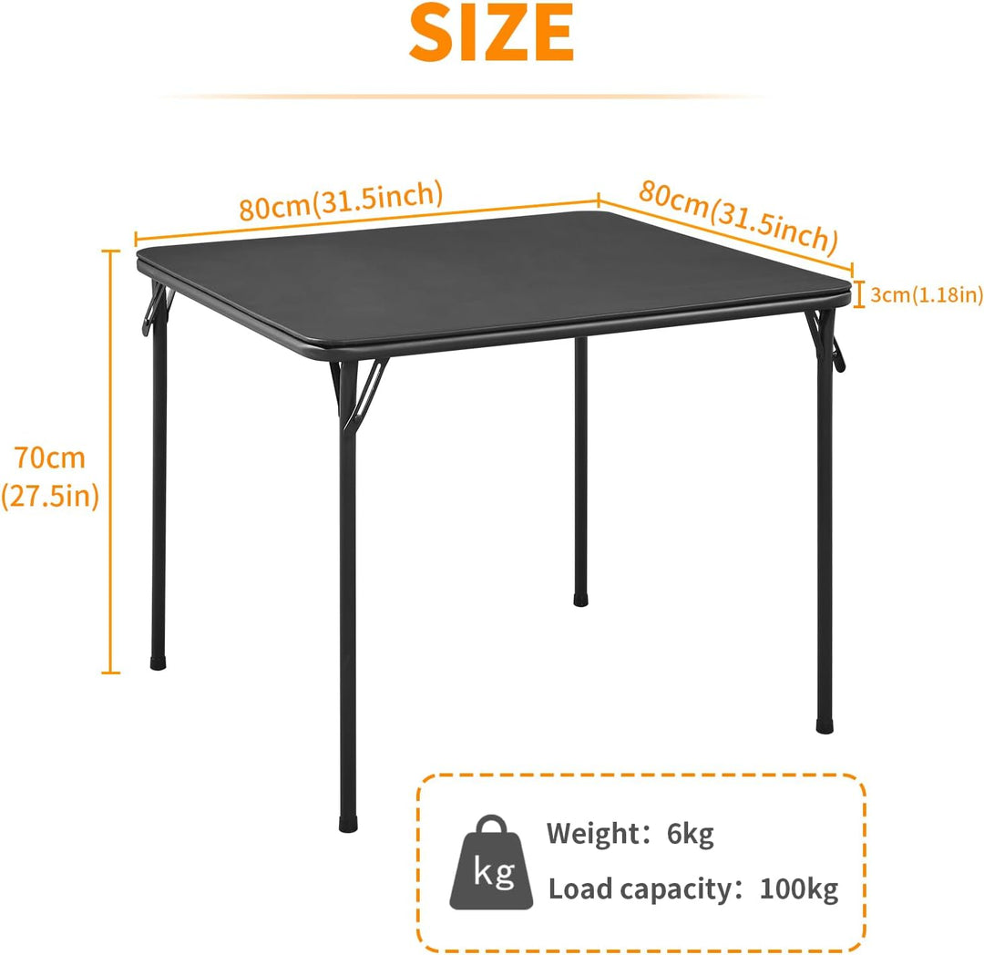 BOOSDEN Klapptisch, Multifunktionstisch, Klappbar Tisch als Campingtisch, Gartentisch, Balkontisch,