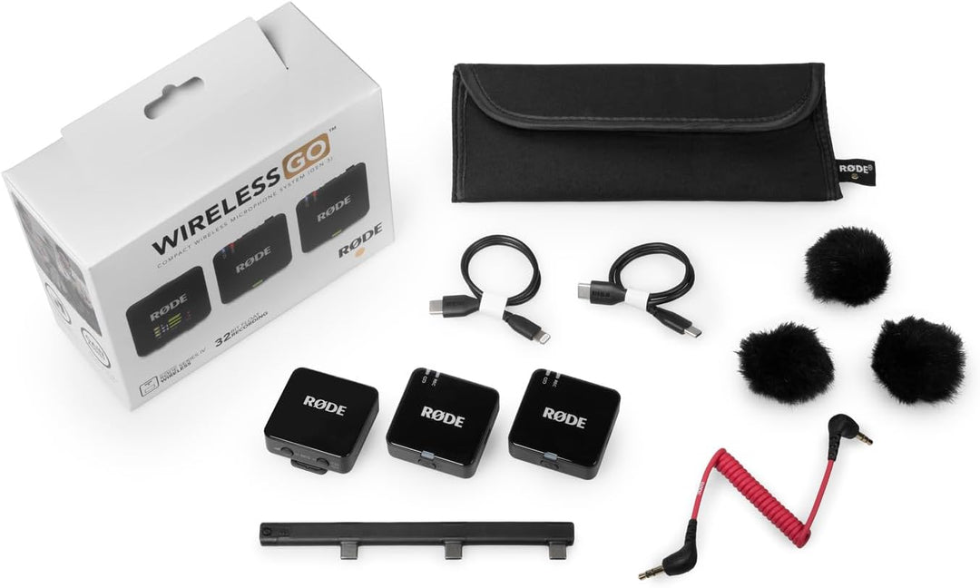 Rode Wireless GO Gen 3 Drahtloses 2-Kanal Mikrofon-Funksystem mit keepdrum Mikrofasertuch
