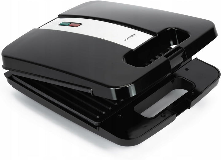 Sandwichmaker, Toaster, Für Sandwiches, Panini, Grill, 1400W, Schwarz