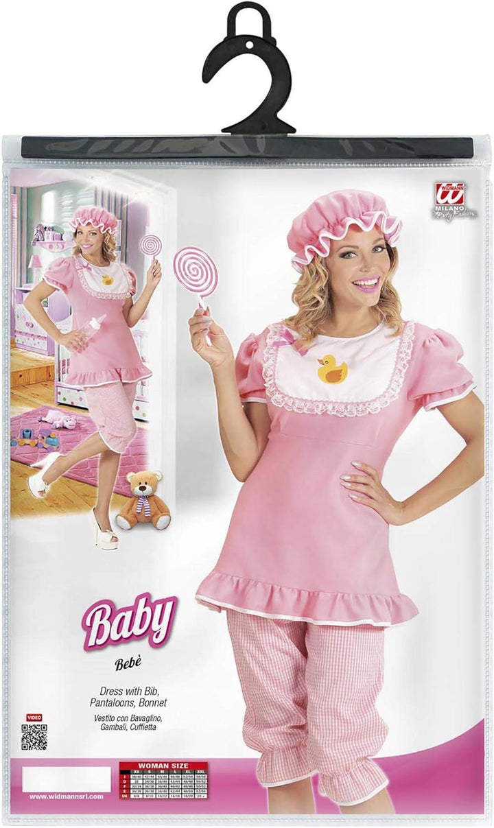 W WIDMANN MILANO Party Fashion - Kostüm Riesen Baby, Mädchen oder Junge, Faschingskostüme S Rosa, S