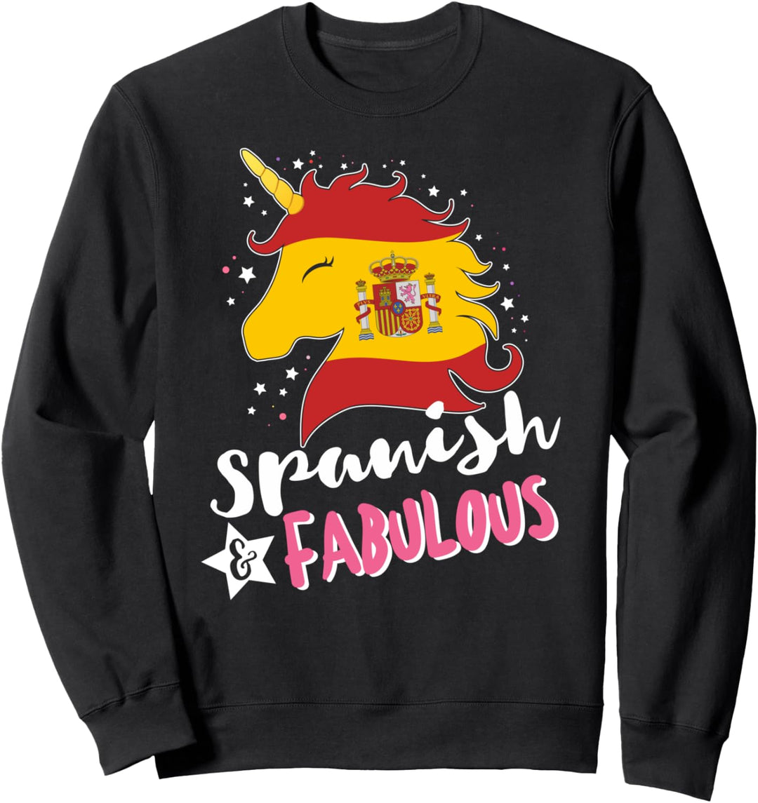 Spanisches Einhorn Spanien Flagge Sweatshirt