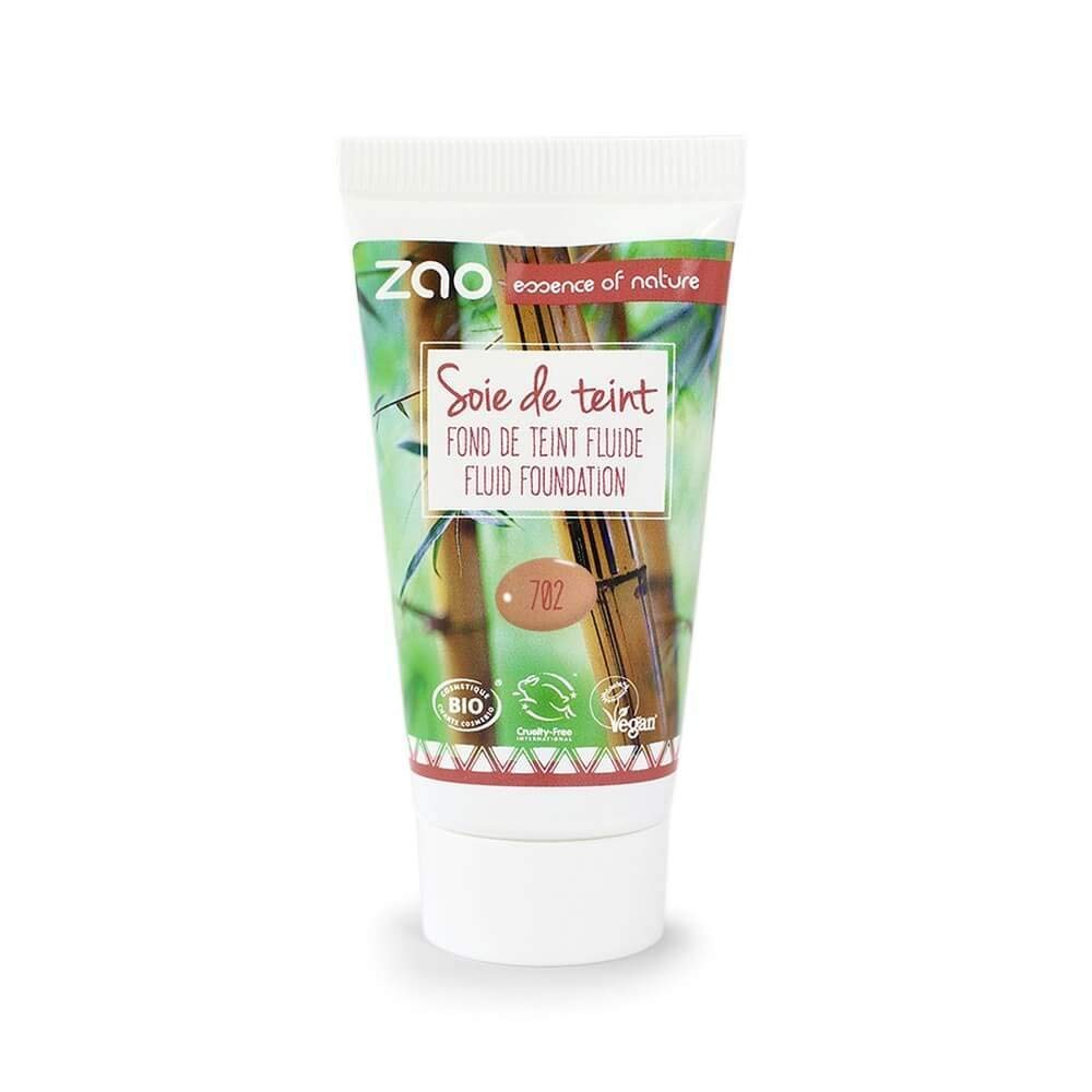 Zao - Bambus Silk Foundation - Nachfüllpackung - Nr. 702 / Apricot - 30 ml