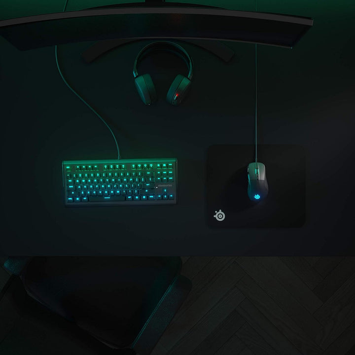 SteelSeries QcK Gaming-Oberfläche – mittelhart – minimale Reibung – punktgenaue Genauigkeit – Schwar