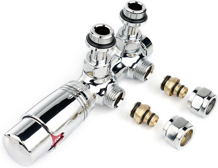 S SIENOC H-Ventil Anschlussgarnitur Mittelanschluss/Radiator Valves Thermostat Für Badheizkörper Mit