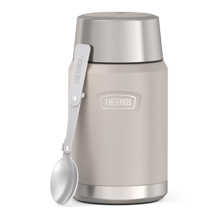 Thermos ICON Food Jar 0,71 l, beige/sandstone mat, Speisegefäss für Essen 710 ml, doppelwandigem 18/
