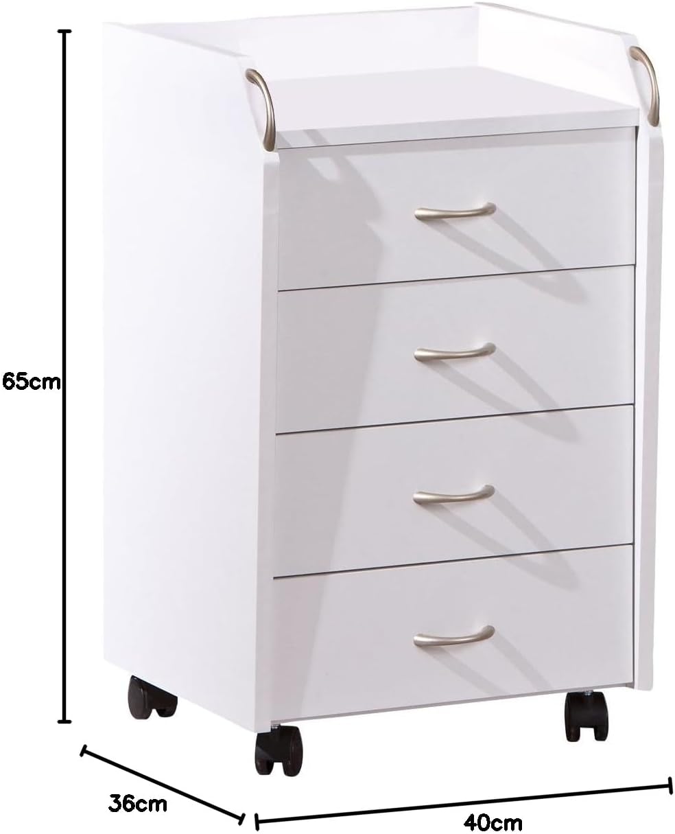 Inter Link – Rollcontainer mit Schubladen -Bürocontainer Standcontainer - Rollschrank Schubladenkomm