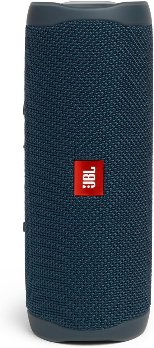 JBL FLIP 5 Tragbarer Bluetooth-Lautsprecher, wasserdicht blau, blau