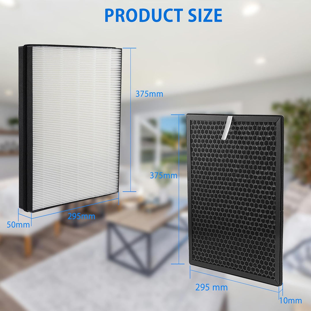 iAmoy Ersatzfilter Kit für FY3432/10 und FY3433/10 True HEPA und Aktivkohlefilter,kompatibel mit Phi